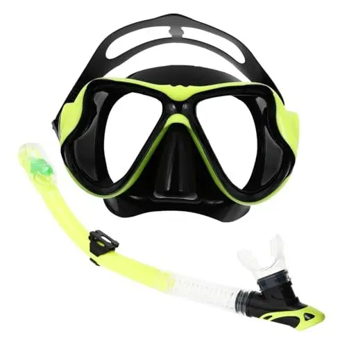 Produktbild: HONMEET Tauchmasken-Set Für Erwachsene Schnorchelausrüstung Und Maske Bequem Und Praktisch Für Anfänger