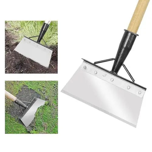 Produktbild: HONMOK 23cm Multifunktionale Outdoor Garten Reinigungsschaufel, Flache Gartenschaufel, Unkraut-Pflanzschaufel, Garten-reinigungsschaufel zum Unkraut, Jäten für Garten Haus Bauernhof(Ohne Griff)