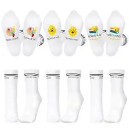 Produktbild: HONMOK 3 Paare Schulkind Socken, Schulanfang Kindersocken, Schuleinführung Socken weiß, Fun-Socken Sneaker Socken, Einschulung Geschenk für Mädchen Jungen Schultag Schulbeginn Schulstart