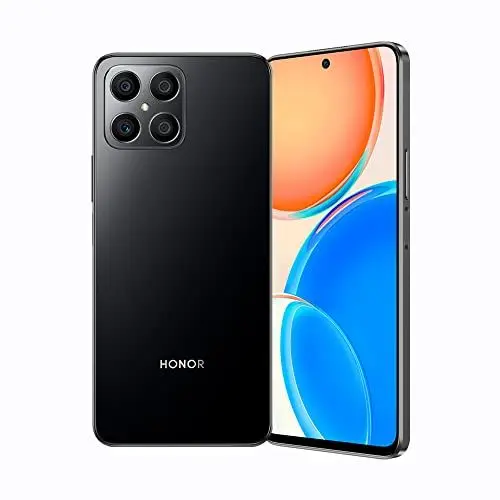 Produktbild: HONOR X8 Android-Smartphone, 6.7 Zoll Handy, 6+128 GB, 90 Hz, Dual-SIM mit 64-MP-Quad-Kamera, Black