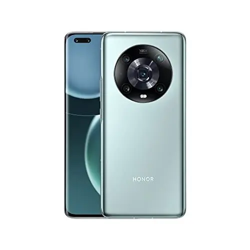Produktbild: Honor Magic4 Pro Android-Smartphone, Dual-SIM mit 50-MP-Triple-Kamera, Cyan, 6.81 Zoll Handy, 8+256 GB, 120 Hz