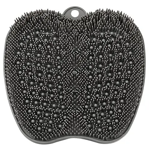 Produktbild: HONYIN Großes Fußbürste Fußwäscher Fuss Wäscher Bath Massage Pad mit Rutschfesten Saugnäpfen - Reinigt, Peeling, Massiert Ihre Füße Ohne Bücken, Fußkreislauf & Entlastet müde Füße (28 x 28 cm)