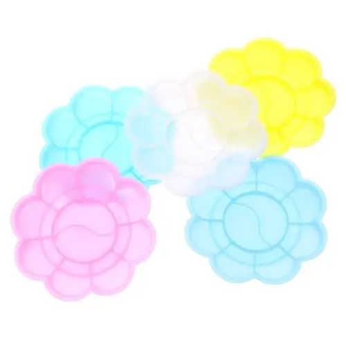Produktbild: HOODANCOS 100St Mini-Palette Malpalette Pigmentschalen Farbmischtablett Aquarelltablett mischpalette kunststoffpaletten Farbmischplatten Kalligraphie-Pigmentschale Plastik