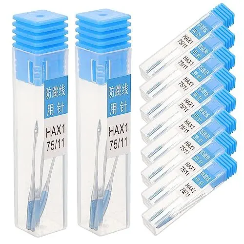 Produktbild: HOODANCOS Stickmaschinennadeln-set 10-teilig Universelle Nähnadeln Zum Quilten Basteln Nähmaschinenzubehör