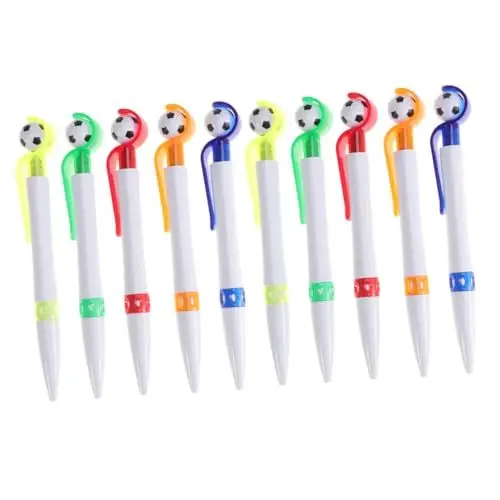 Produktbild: HOODANCOS 10 Pcs Jungen und Mädchen Kugelschreiber Set Fußball Form Stift Schule Büro Schreiben Stifte Leichte Stationäre