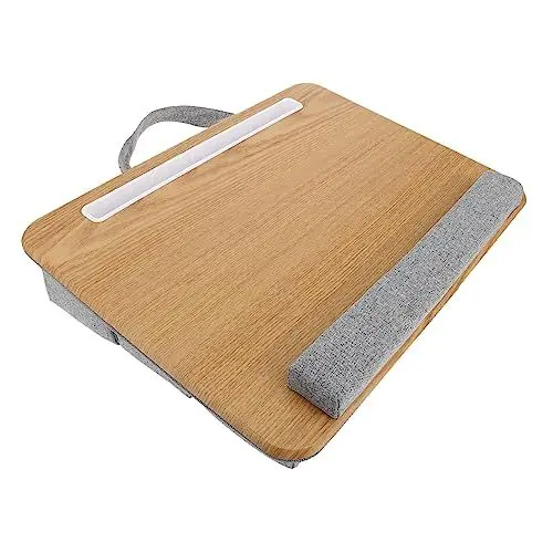Produktbild: HOODANCOS 1Stk Laptop-Schreibtisch Laptop-Bett-Tablett-Schreibtisch Laptop-Couch-Schreibtisch Laptopbett Portable Laptop Desk Bed Table Bett Computertisch Bett Schreibtisch Platte Khaki