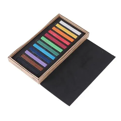 Produktbild: HOODANCOS 12 Farben Pastellkreiden-set Pastellstifte Für Künstler Jungen Und Mädchen Zum Skizzieren