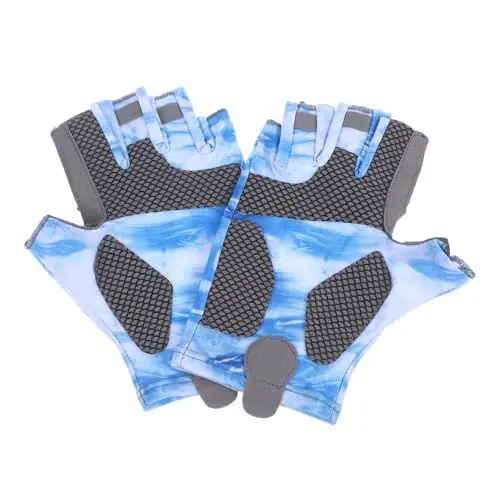 Produktbild: HOODANCOS 1 Paar Kühlhandschuhe für Outdoor Aktivitäten Uv Schutz rutschfest Atmungsaktiv Halbfinger Design für Angeln und Radfahren Schutz Langlebig