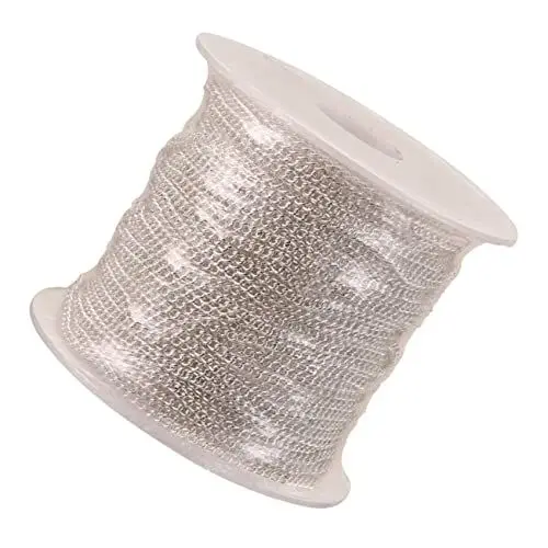 Produktbild: HOODANCOS 1 Rolle Diy-Kupferkette Diy-Armbänder Schmuckzubehör Diy-Schmuckherstellungszubehör Halskettenkette Diy-Schmuckkette Silberarmreif Armbänder Schmuckkettenspule