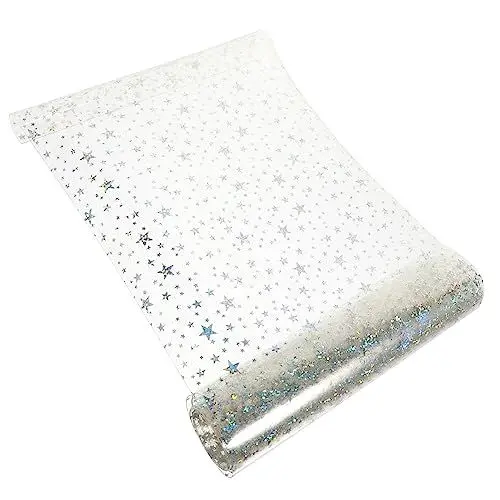 Produktbild: HOODANCOS Stifttaschenfolie 1 Rolle Glänzende Stern-pvc-folie Für Bastel- Schuhdekor Kreative Projekte Dekofolie