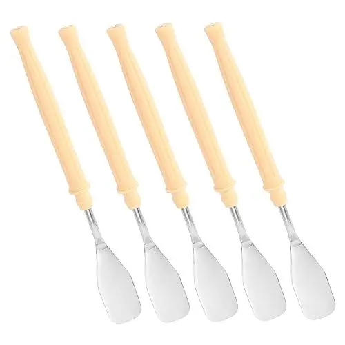 Produktbild: HOODANCOS 1 Satz Kunstspachtel Schiebeschalter Spatel Raclette Acrylmalerei Bastelzeug Oil Paints Farbmischspatel Farbspachtel Professioneller Malerschaber Pigmentschaber Plastik 5st