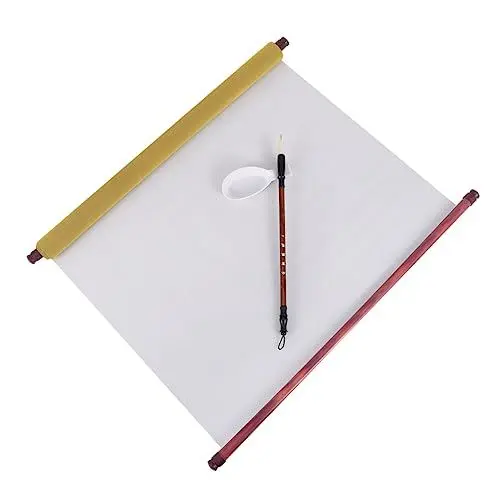 Produktbild: HOODANCOS 1 Satz Schreibpinsel Chinesischer Kalligraphiepinsel Wasserschreibtuch Kalligraphie Set Kalligrafie Set Pinselmalerei Kalligrafisches Gericht Kalligraphie-Heft Bambus Weiß 4 Stück