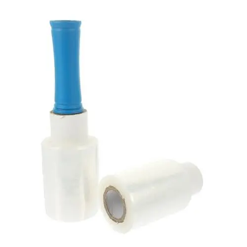 Produktbild: HOODANCOS 1 Satz Stretchfolie 10 Cm X 150 M Transparente Kunststofffolienrolle Mit Griff Robuste Stretchfolie Industrielle Dehnbare Folie Zum Verpacken Von Möbelpaletten