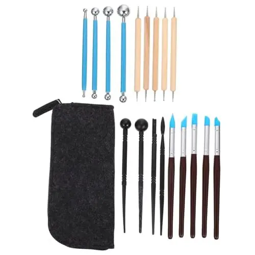 Produktbild: HOODANCOS Töpferset 1 Satz Töpferwerkzeuge Polymer Keramik-modellierwerkzeug DIY-Werkzeuge Tonschnitzset Keramik-skulptur- DIY-Kits Tonkugeln Modelliermasse Für Töpferton Plastik Ton Töpfern