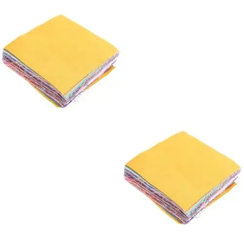 Produktbild: HOODANCOS 2 Sets Stoffquadrate Patchwork Bastelbögen Zum Nähen Quilten Weihnachtsdekor 100 Stück * 2
