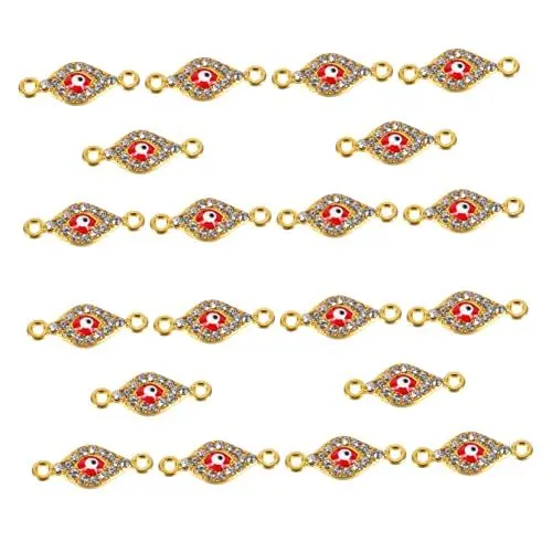 Produktbild: HOODANCOS 20stücke Diy Schmuck Anhänger Mit Bösem Auge Legierung Charms Für Armbänder Und Halsketten Dekorative Hängende Ornamente Für Kreative Schmuckherstellung