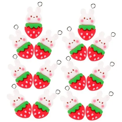 Produktbild: HOODANCOS 20st Kaninchen-anhänger Diy-anhänger Herstellen Armreif-anhänger Ostergeschenke Anhänger Für Ohrringe Ohrring-anhänger Schmuckzubehör Anhänger Zur Schmuckherstellung Harz