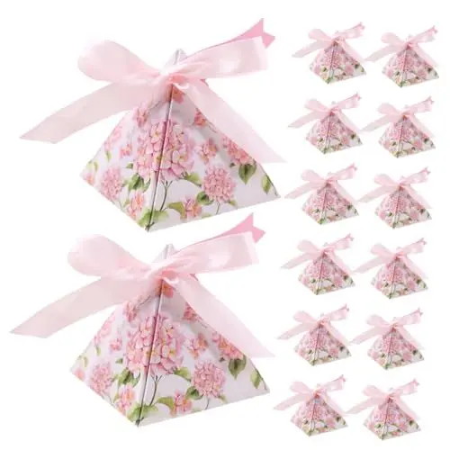 Produktbild: HOODANCOS 25 Sätze Kleine Geschenkboxen Hochzeitsbonbonniere Bonbonschachteln Halloween-süßigkeiten-boxen Schokoladenschachteln Süßigkeitenbehälter Für Hochzeiten Partyboxen Papier