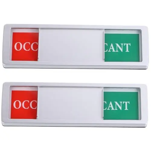 Produktbild: HOODANCOS Sichtschutzschild Fürs Homeoffice Magnetische Türaufkleber „besetzt“/„ “ Schilder Toilette Konferenzraum Leicht Zu Schieben