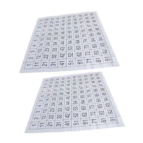 Produktbild: HOODANCOS 2blätter Zahlen Pädagogisches Wand Poster Zahlen Lernen Poster Für Junge Mädchen Lernposter Diagramm Lernposter Junge Mädchen