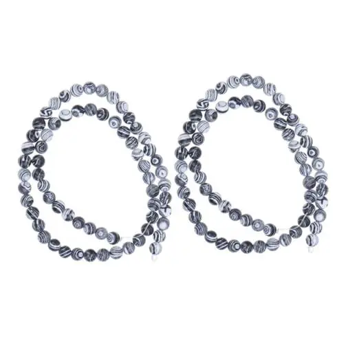 Produktbild: HOODANCOS 61 Stück Flache Schwarze Perlen Für Die Herstellung Von Schmuck Armbändern Und Fußkettchen