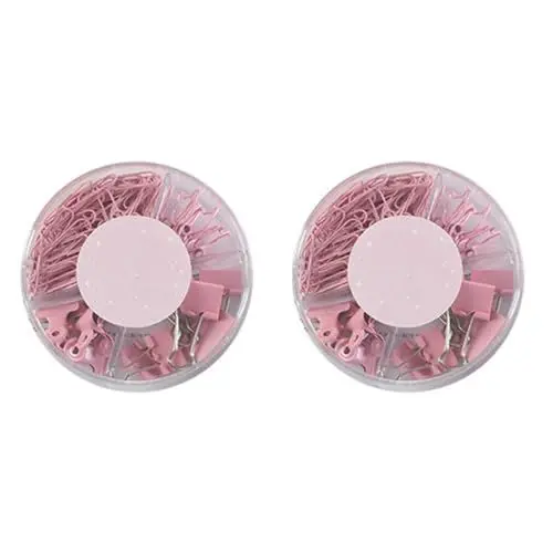 Produktbild: HOODANCOS 2 Sets Kreative Klammer Clips Multifunktionale Büroklammern Papierhalter Für Schule Büro Und Zuhause Pink Stationery Clips Datei Clips Büro Klammer