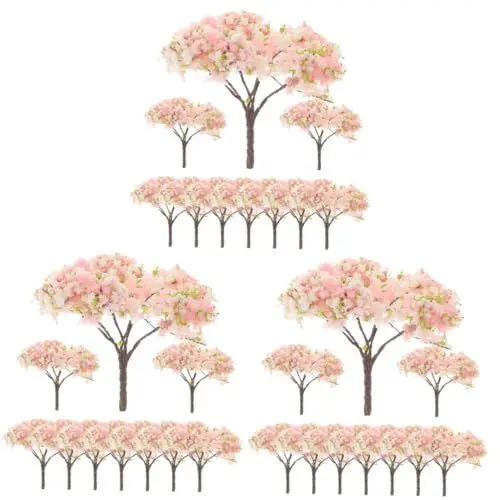 Produktbild: HOODANCOS 30 STK Architektonisches Baummodell Kirschblütendekoration Rosa DIY Mini-Baum Kirschblüten-Requisite Gefälschte Blumenverzierung Falsche Pflanzen Blumenpflücker Zugdekor Abs