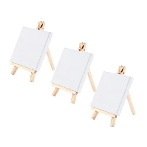 Produktbild: HOODANCOS Mini Schmuck Jungen Und Mädchen Kognitiven Spielzeug 3 Stücke Holz Malerei Rack Für Spielzeug