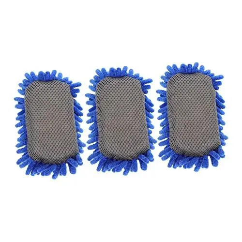Produktbild: HOODANCOS 3St Staubreinigungsschwamm Chenille-Reinigungsschwamm Kreide für Kinder Whiteboard-Reiniger Büroreinigungsmittel büromaterial bürogadges Whiteboard-Radierer Brettreiniger Blue
