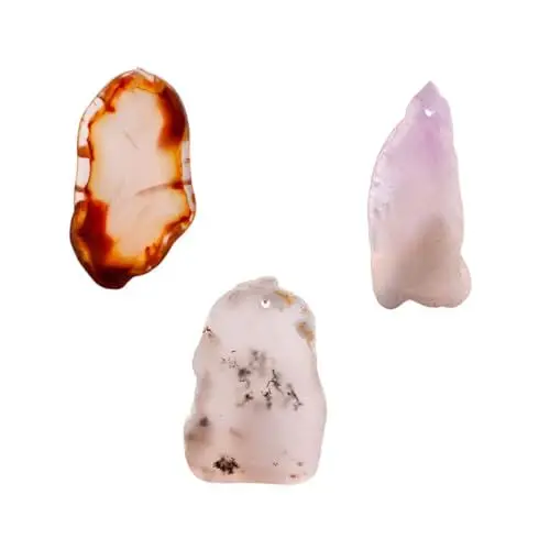 Produktbild: HOODANCOS 3 Stücke Natürliche Achat Stein für Frauen Mode Schmuck Sets Halskette Charme