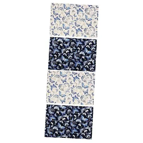 Produktbild: HOODANCOS 4 Stück Bedrucktes Patchwork Baumwollstoff Nähen Nähstoff Aus Baumwolle Stoff Zum Quilten Quilt-stoffbündel Nähen Von Stoffbündeln Steppdecken Patchworkdecke Polsterstoff DIY Tuch