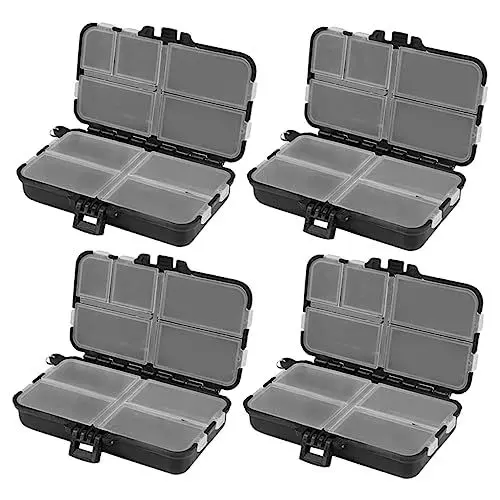 Produktbild: HOODANCOS 4stücke Eisrutentasche Ködertasche Angelköder-Organizer Outdoor-angelköderbox Köder-aufbewahrungsbox Behälter Für Angeln Lagerung