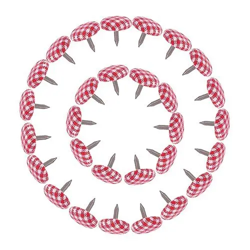Produktbild: HOODANCOS 50 Stück Mini Stoffumwickelte Nägel Praktische Zwei Bein Riegel für DIY Taschen und Spielzeugzubehör Kreative Bastelrivet für Handarbeiten und Scrapbooking