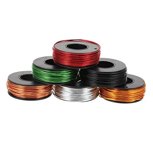 Produktbild: HOODANCOS Handgefertigte Aluminiumgarne 6 Rollen Farbiges Aluminium Für Schmuckperlenprojekte