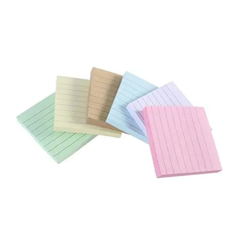 Produktbild: HOODANCOS Tragbarer Taschennotizblock – 6 Mini-notizbücher – Liniertes Notizbuch – Ideal Für Schule Und Büro