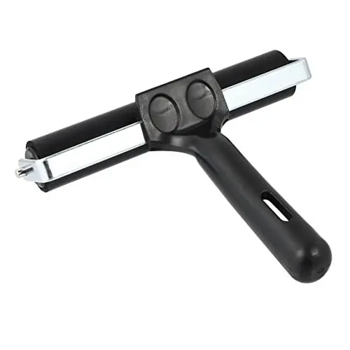 Produktbild: HOODANCOS Druckwalze Tapetenkleister Auto Klebeband Stampfen Brayer Farbwalze Pinselrolle Tintenapplikator Für Ölgemälde Roller Brayer Kunsthandwerk Druckgrafik Handwerk Brayer Black Gummi