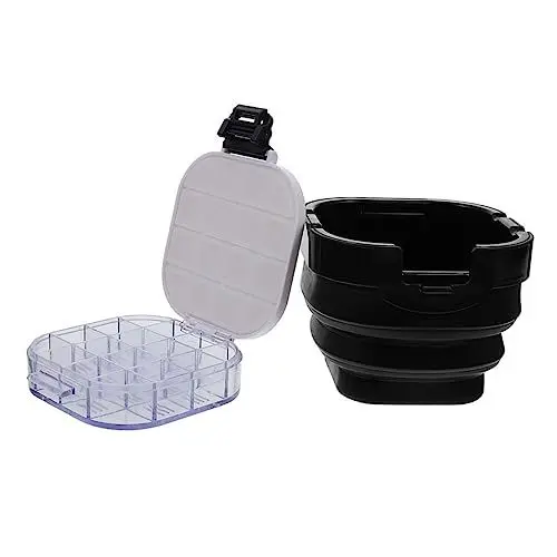 Produktbild: HOODANCOS Farbkasten Aufbewahrungsbecher Für Pinsel Malerei Versorgung Künstler Pinselwascher Malerpinsel-waschbehälter Pinselreinigungseimer Malstift Wascheimer Mini-Pinsel Black Pp
