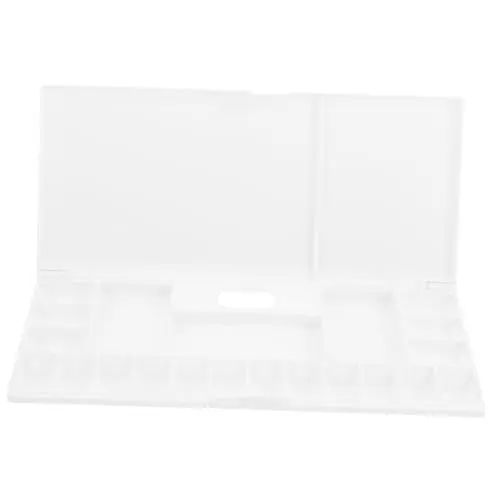 Produktbild: HOODANCOS Aquarell-tablett-Abdeckung 18 Abschnitte Kunststoff-palettenbox Für Leere Aquarellfarben Kompaktes Künstlerzubehör