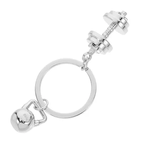 Produktbild: HOODANCOS Schlüsselanhänger Workout Charm Gym Schlüsselanhänger für Fitness Metall Schlüsselanhänger Dekorativer Hänger