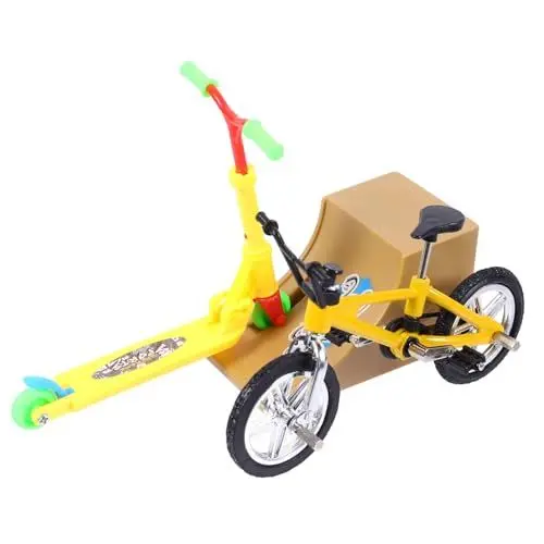 Produktbild: HOODANCOS Mini Finger Fahrradspielzeug Fingertip Bewegungsspielzeug Stressabbau Spielzeug Lernspielzeug Bildungsspielzeug Aluminiumlegierung Hochwertiger Kunststoff Robust Langlebig