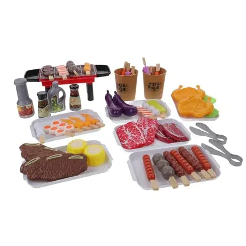 Produktbild: HOODANCOS Spielzeug-grillset Für Junge Mädchen Kreatives Küchenspielzeug Grill-spielset Mit Rauch Und Sprühnebeleffekt Interaktives Pretend Play Toy Für Kleinkinder