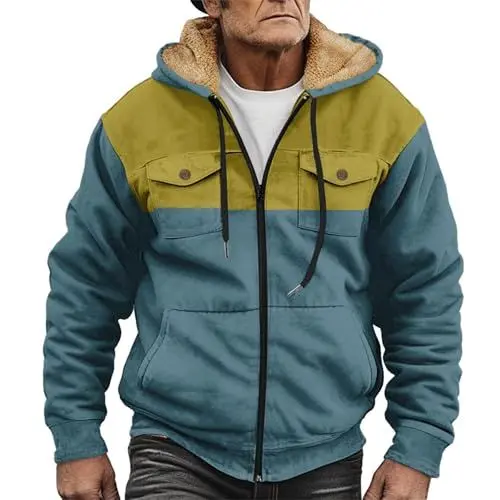Produktbild: herren angebot kapuzenpullover für herren pilotenjacke herren teddy fleece jacke vliesjacken für herren militär jacke herren schwarze jacke herren arbeitsjacke herren winter