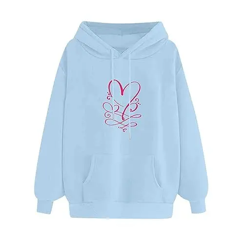 Produktbild: Hoodie Damen Mit Kapuze Schwarzer Kapuzenpullover Sweatshirt Bench Pullover Winter Warm Sweatjacke Hellblau Hoody Shirt Sommer Hoodies Bordeaux Kaschmirpullover Ausgefallene Weihnachtspullover