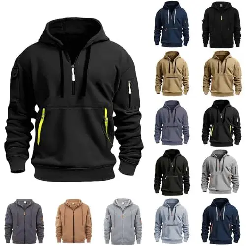 Produktbild: Hoodie Herren Beheizbarer Hoodie Hemd Herren Langarm Langarmshirts Für Herren Blaue Hoodies Herren Herren Kapuzenpullover Winter Hoodie Herren Hoodie Personalisiert Hoodie Halloween Weihnachtspullover