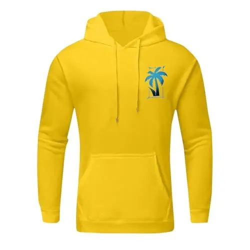 Produktbild: Hoodie Herren Zip Warm Mode Hoodie Drucke Oberteil Frühling Cargo Kapuzenpullover Männer Oversize Buchstaben Lässig Pulli 2025 Neu 2#Amarillo XXL
