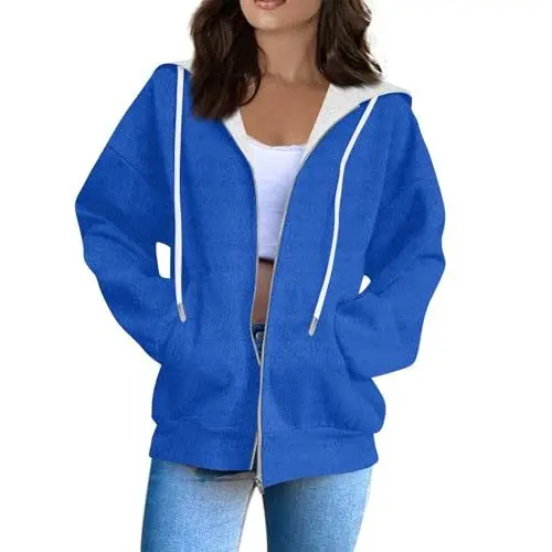 Produktbild: Hoodie Kapuzenpullover Tunika Damen Langarm Wickelpullover Damen Asymmetrische Oberteile Damen Pullover Hoodie Shirt Women Womens Athletic Hoodies Pullover Hoddie Damen Black Türkis 2XL