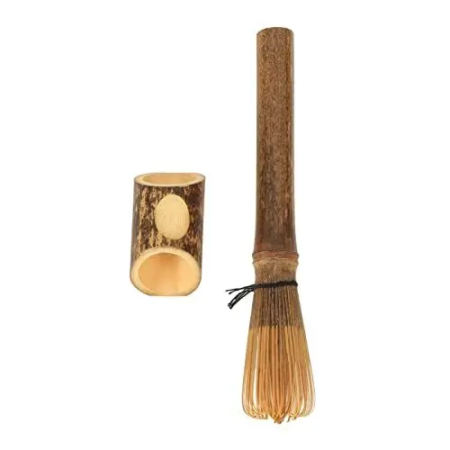 Produktbild: Matcha-Zeremonie-Zubehör, Bambus-Matcha-Schneebesen und Halter-Set, leichtes tragbares Küchenzubehör