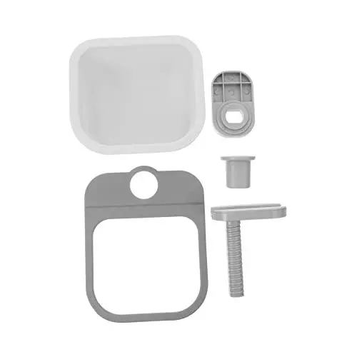 Produktbild: HOOTNEE Clip-on Schreibtisch Mülleimer Abs Material Drehbare Diverse Lagerung Box Schreibtisch Mülleimer Weiß Grau Clamp