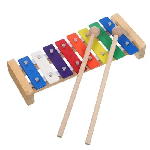 Produktbild: HOOTNEE 1 Set Xylophon Musikinstrument Xylophon Für Kleinkinder Schlaginstrument Für Farbige Holzstäbe Pädagogisches Instrument Für Musik Und Rhythmus Für Jungen Und