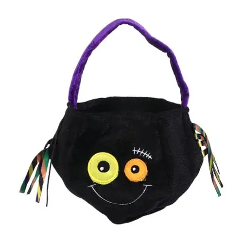 Produktbild: HOOTNEE 1 Stück Halloween Geschenktüte Süßigkeiten Tasche Tragetaschen Für Kinder Aufbewahrungstasche Halloween Party Taschen Süßigkeiten Geschenktüten Handtaschen Halloween Kürbis